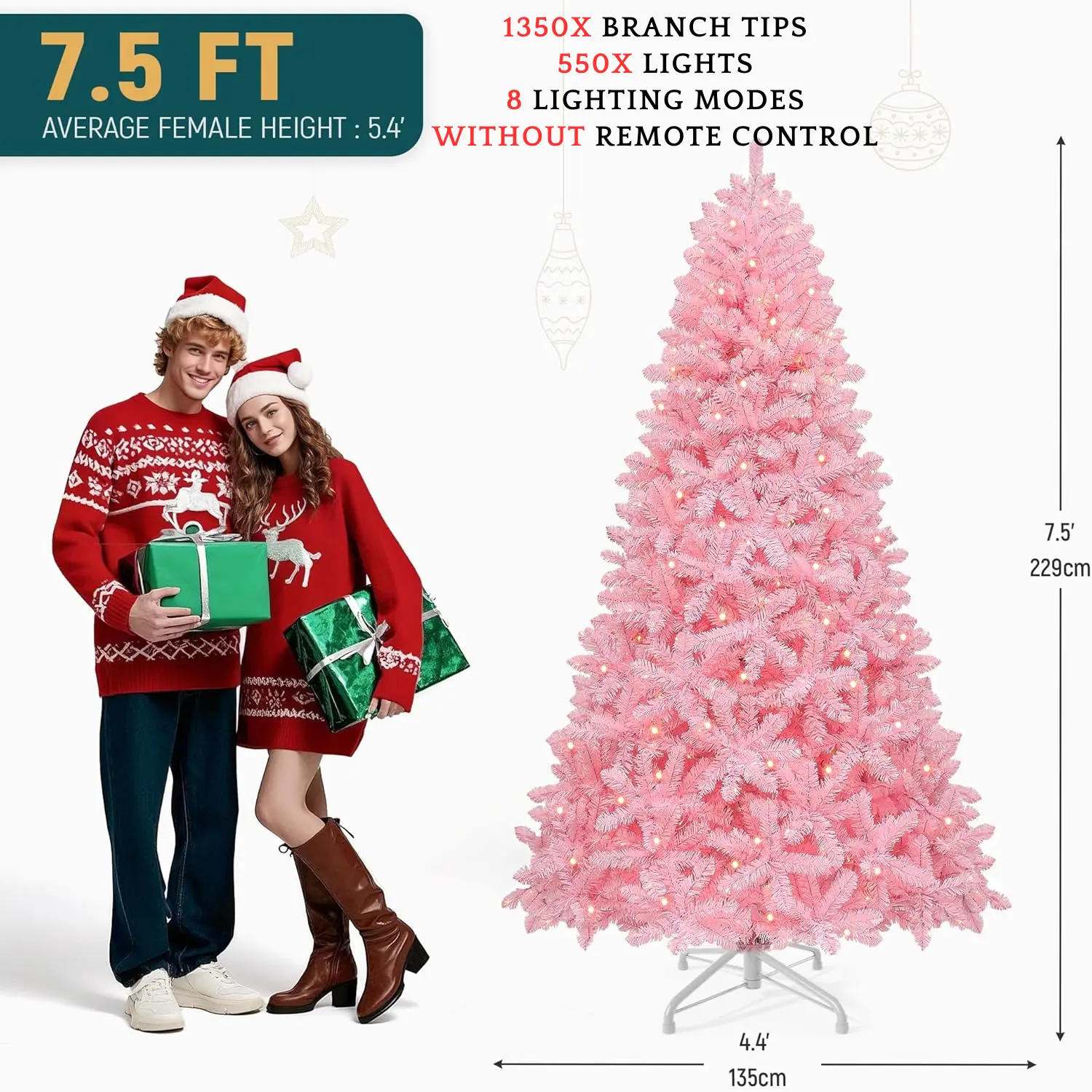 7.5FT Pink Spruce