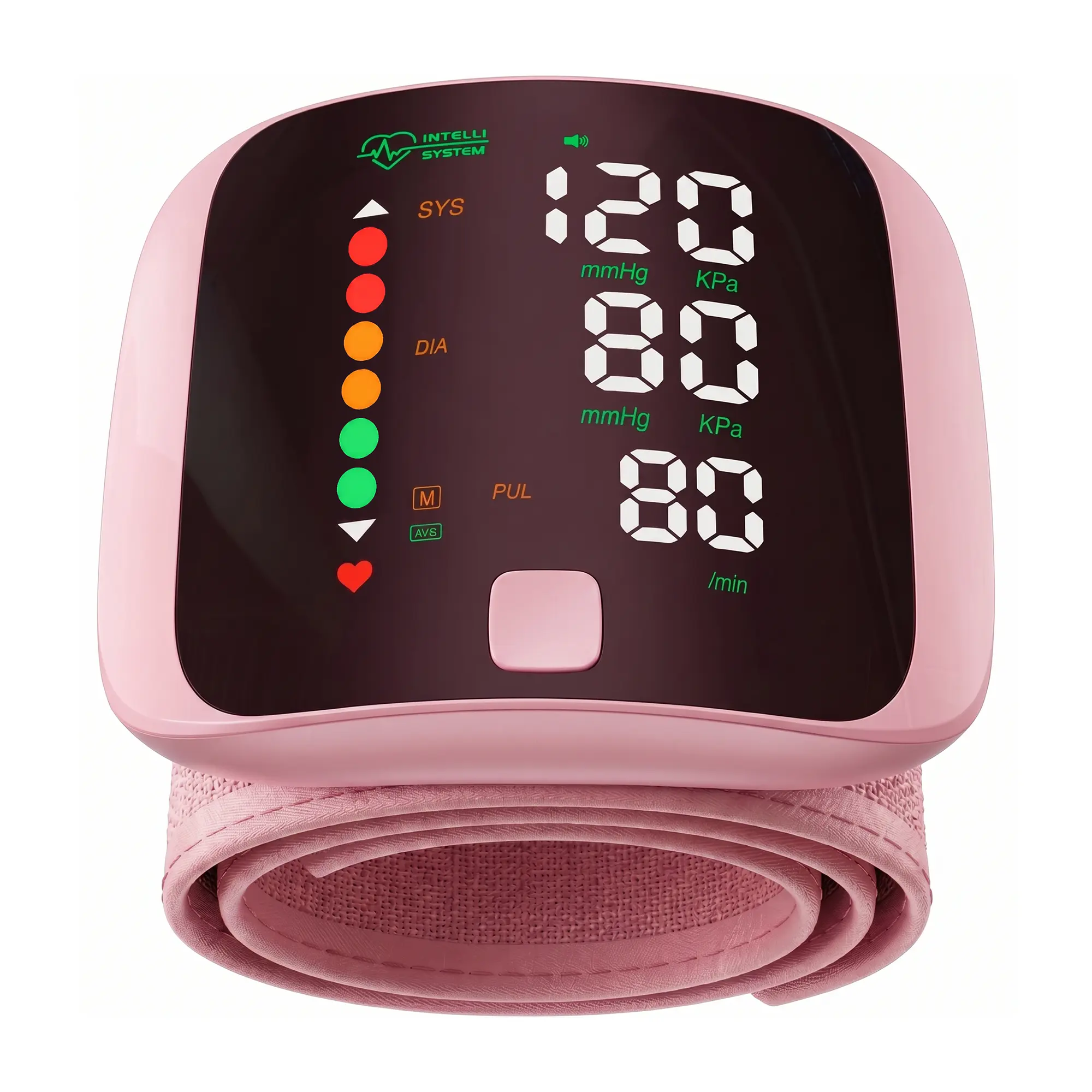 Wrist Blood Pressure Monitor Led Display, Touch ScreenWrist Blood Pressure Cuff 99x2 Reading Memory Wrist BpMonitor with Carrying Case(Black)