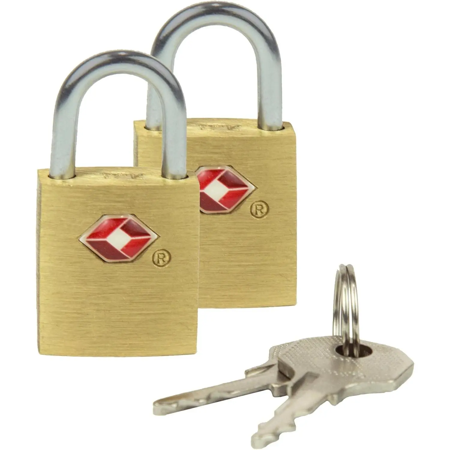 2-Pack TSA-Accepted Luggage Pad Locks, Anti-Theft Security Padlocks for Travelers (Tools & Hardware, Padlocks & Hasps), 2 Luggage Padlocks