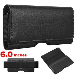 Universal Leather Easy Grip Phone Pouch 6 inch