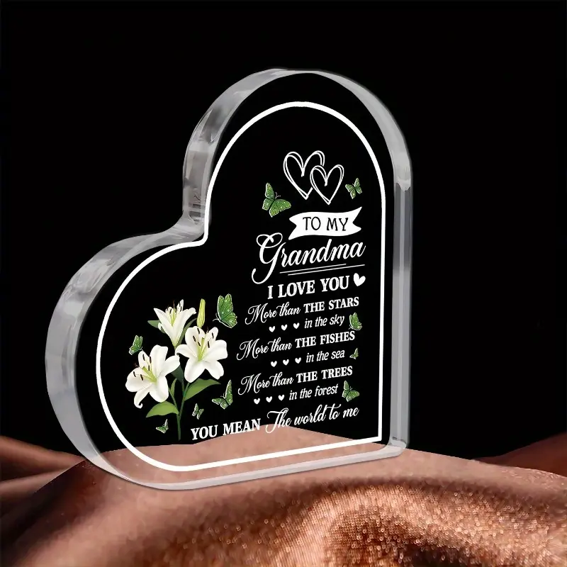 Gifts from Grandchildren to Grandma, Love for a Lifetime - Gifts for Grandma, Grandma Gifts - Engraved Night Light, Grandma Birthday Gifts, Thanksgiving Christmas Mothers Day Gifts for Grandma, Nana, Grammy, Grandmother Collectible Figurines