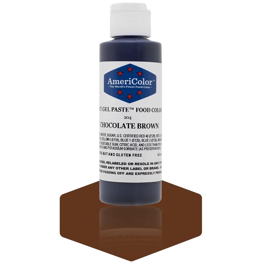 AmeriColor, Chocolate Brown, 4.5 Ounce, Soft Gel Paste Food Color