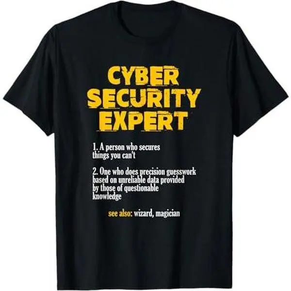 Cybersecurity Expert Programming Definition T-Shirt