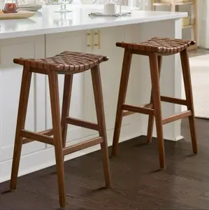 Augusto Backless Bar & Counter Stool - Compact Design for Versatile Use