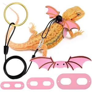 Colorful Wing Reptile Harness – Adjustable Safe Escape-Proof Leash for Lizard & Gecko – Small Pet Outdoor Walking Lead