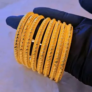 Bangles Set - Gold Color Bracelets as shown in the Product Image