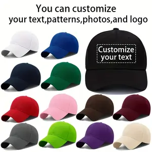 [Custom Baseball Cap] Customizable Lightweight Polyester Baseball Cap - Adjustable Hat for Men & Women |   Personalize with Text, Photos, or Logo |   Available in Multiple Colors