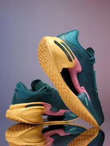 Unisex Sporty Running Shoes, Multi-Color Gradient Design, Shock Absorption, Foot Support, Comfortable and Durable, Outdoor Activities, Running Athletic Shoes