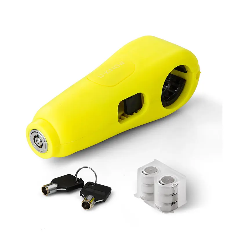 Alarm handlebar lock [yellow]