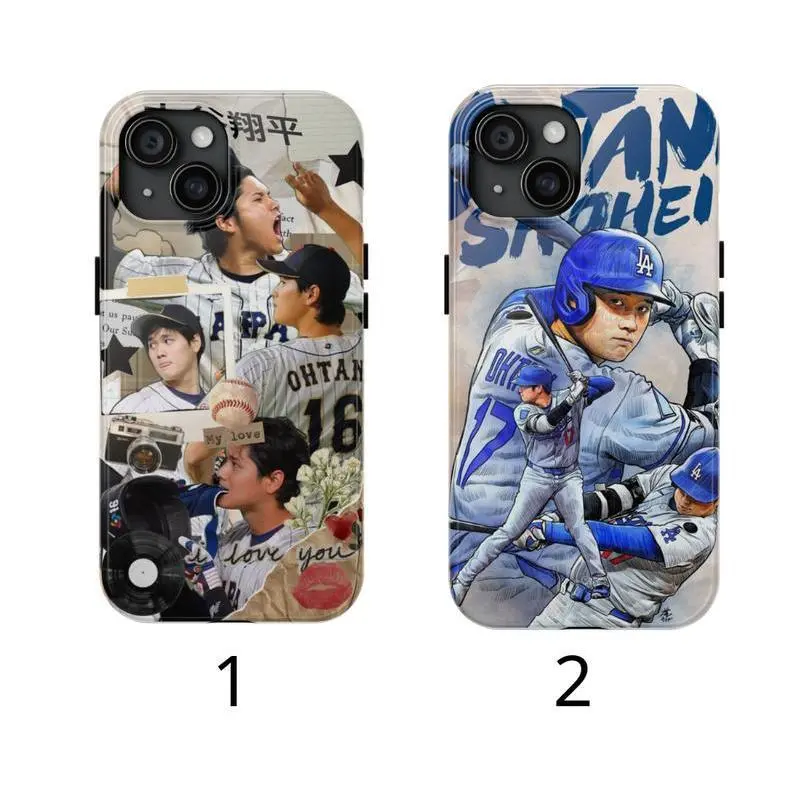 Shohei Ohtani Phone Case, GOAT Baseball Phone Case Suitable for iPhone 17-11 Pro Max/Plus and  Samsung Galaxy S23-25