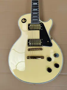 Clearance //This Is A Return // Gibson Les Paul Custom Electric Guitar Mahogany Body With Tone-O-Matic Bridge In Cream