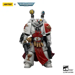 JOYTOY Warhammer 40000 1/18 Hyper-Realistic Blood Angels Sanguinary Priest Action Figure Set with Heavy Bolt Pistol, Chainsword, Narthecium JT01789 - Collectible Figurines, Model Figure, Boxed Collectible Anthropomorphic Decor