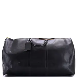 Pre-owned Louis Vuitton Leather Travel Bags Keepall Bag Epi 55 by Rebag