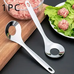 1 Pc Stainless Steel Meatball Maker, Meatball Spoon, Nonstick Meat Ball Maker With Long Handle, Meat Ball Maker Suitable For Family Restaurant, Tableware, Kitchen Utensils, Kitchen Accessories