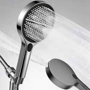 Rustproof Handheld Shower Head with High Pressure 4 Modes Multi-Function BathroomShower Set Includes Hose & Bracket