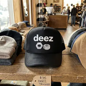 Deez Nuts Dad Trucker Hat Black Snapback Adjustable Snapback