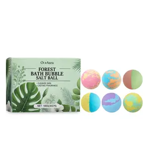 OceAura Forest Bath Bombs 6-Pack for Women & Kids | Natural Essential Oil Bubble Bath Fizzies | Moisturizing & Relaxing Spa Gifts | Long-Lasting Fragrance for Stress Relief & Skin Care | Perfect Birthday, Mother's Day, Valentine's Day Gifts