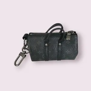 Pre-owned Louis Vuitton Canvas Bag Accessories Monogram Eclipse Mini Keepall Bag Charm