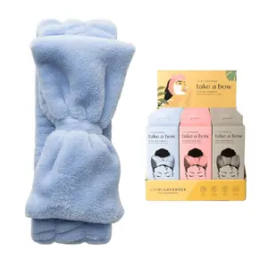 Lemon Lavender Take a Bow Ultra Plush Spa Headband