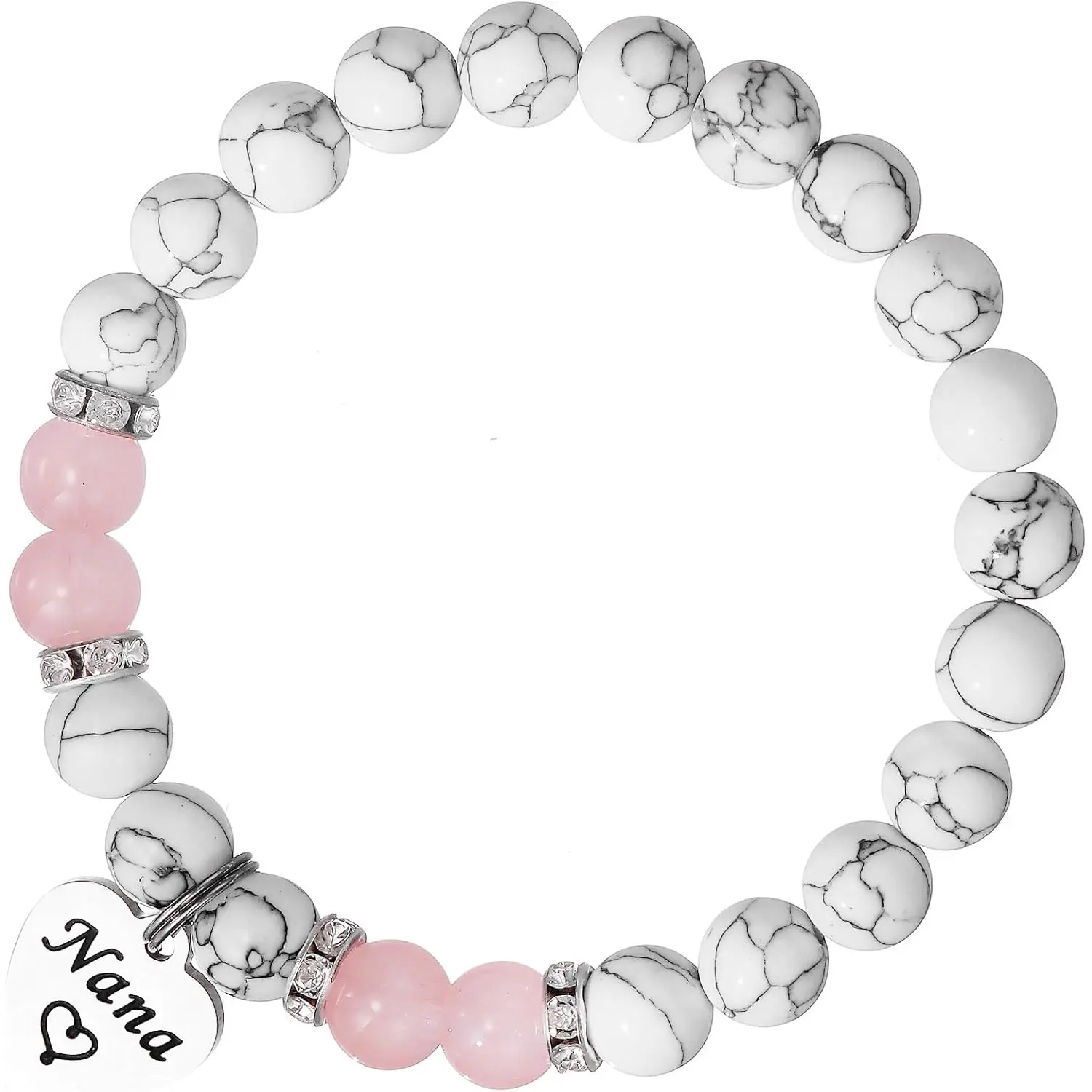 Nana Gifts from Grandson Granddaughter Grandkids Mothers Day Women Nana Bead Bracelet