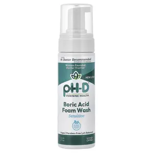 pH-D Feminine Health Boric Acid Foam Wash, Sensitive, 6 fl oz (177 ml)