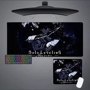 Solo Leveling Mouse Pad With Non-Slip Rubber Base Desk Mat, Cool Aesthetic Anime Mousepad – Ideal for Gaming, Setup, and Decor Fans