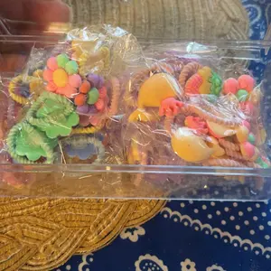 Cute Random Style Hair Ties Set, 50pcs/100pcs Flowers & Animal Decor, Fashion Hair Accessories for Thick Hair, Minimalist Headwear for Girls & Women, Hair Accessories Sets