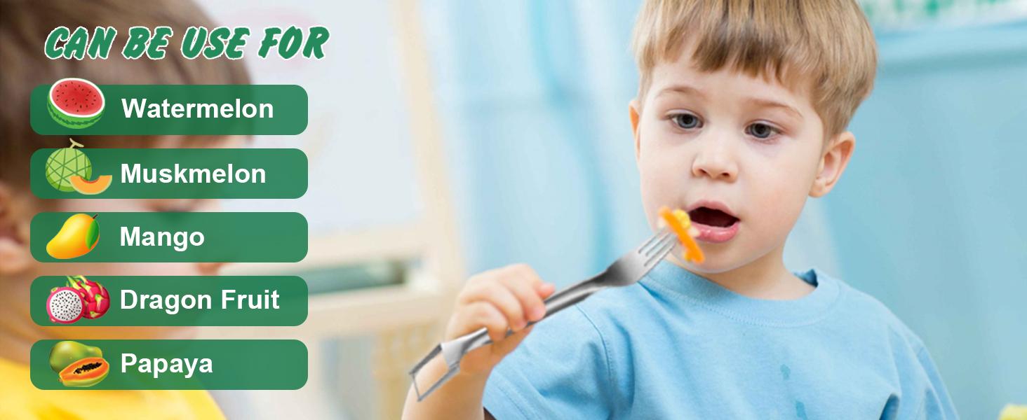 2-in-1 Stainless Steel Watermelon Cutter Fork, Dual Head Watermelon Cube Slicer, Multifunctional Fruit Cutting Tool for Melon & Fruit 2-in-1 Stainless Steel Watermelon Cutter Fork, Dual Head Watermelon Cube Slicer, Multifunctional Fruit Cutting Tool for Melon & Fruit