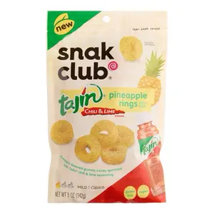 Snak Club Tajin Pineapple Rings Chili Lime Seasoned Snack Pinya 5 Oz Gluten Free Vegan