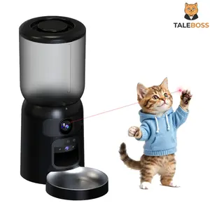 TaleBoss Smart Automatic Cat Feeder with Dual HD Cameras, Night Vision, 130° Wide Angle, iCam365 App Control & Two-Way Audio for Cats