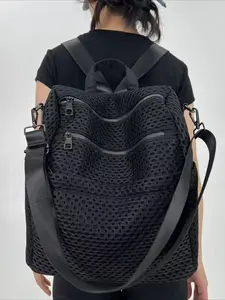 Ladies' lightweight sports backpack, short distance and short-term large capacity travel backpack, outdoor travel mountaineering computer bag, college student backpack, Durable sling backpack, multiple pockets, water bucket shape, lightweight