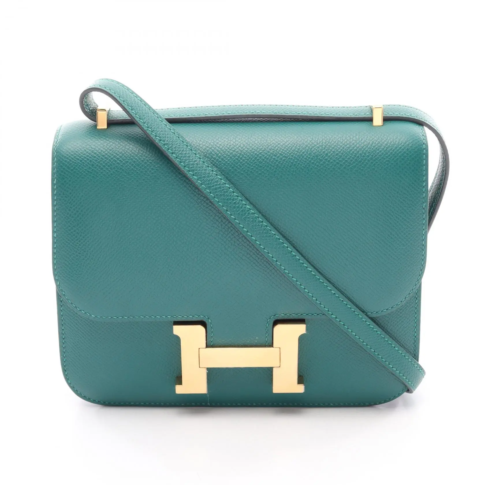 Pre-owned HERMÈS Calfskin Shoulder Bags Hermes Constance3 Mini Leather Shoulder Bag