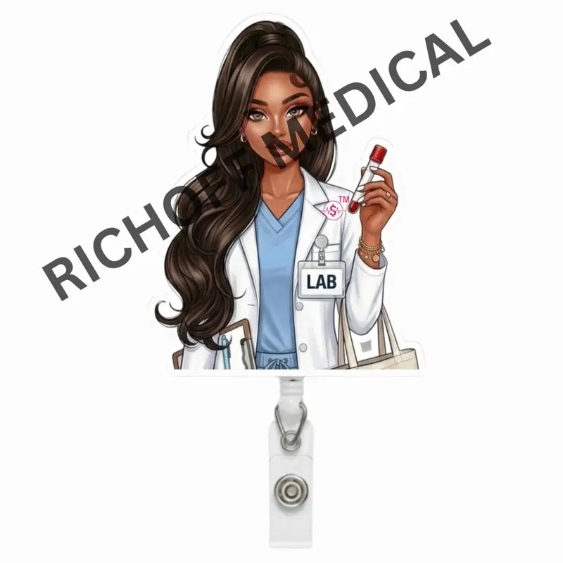 Rich Off Medical | Lab Med Barb Badge Reel