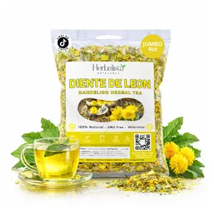 Diente de León Herbal Tea (Dandelion Loose Leaf) – 4 oz (113 g) Premium Cut & Sifted Leaves – 100% Natural, Vegan, Non-GMO, Caffeine-Free – Traditional Herbal Infusion for Daily Wellness