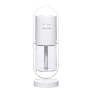 USB Powered Magic Shadow Air Humidifier, Ultrasonic Mist Maker with Projection Night Lights, Mini Air Purifier for Home and Office