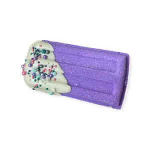 The Lavish Goat, Purple Popsicle Bath Bomb with Prize inside, Made in the USA,  Luxury Foaming Bath Bomb for Kids and Adults, Spa Gift Aroma Body Care