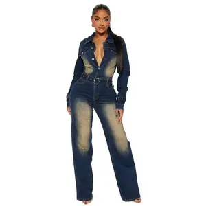 WOMEN FASHION DENIM JUMPSUIT
