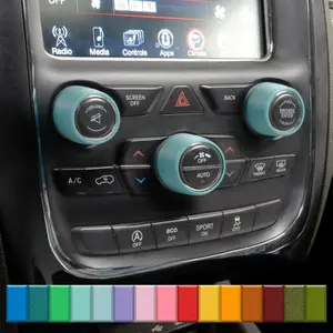 For Dodge Durango - Knob Press-Fit Covers 2014-2020 | 3-Knob Set Choose Your Color! Precision Fit For a Snug Fit That Stays In Place With No Tape or Adhesive. Made with High Quality Materials That Won't Warp or Fade! Made In The USA