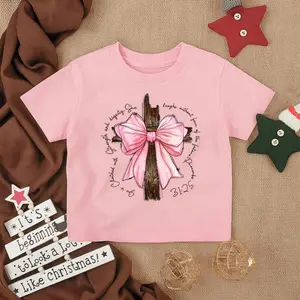 Proverbs 31:25 Cross Toddler Shirt for Youth, Christian Faith Infant Shirt, Religious Youth Tee, Inspirational Outfit, Faith Scripture Baby Gift