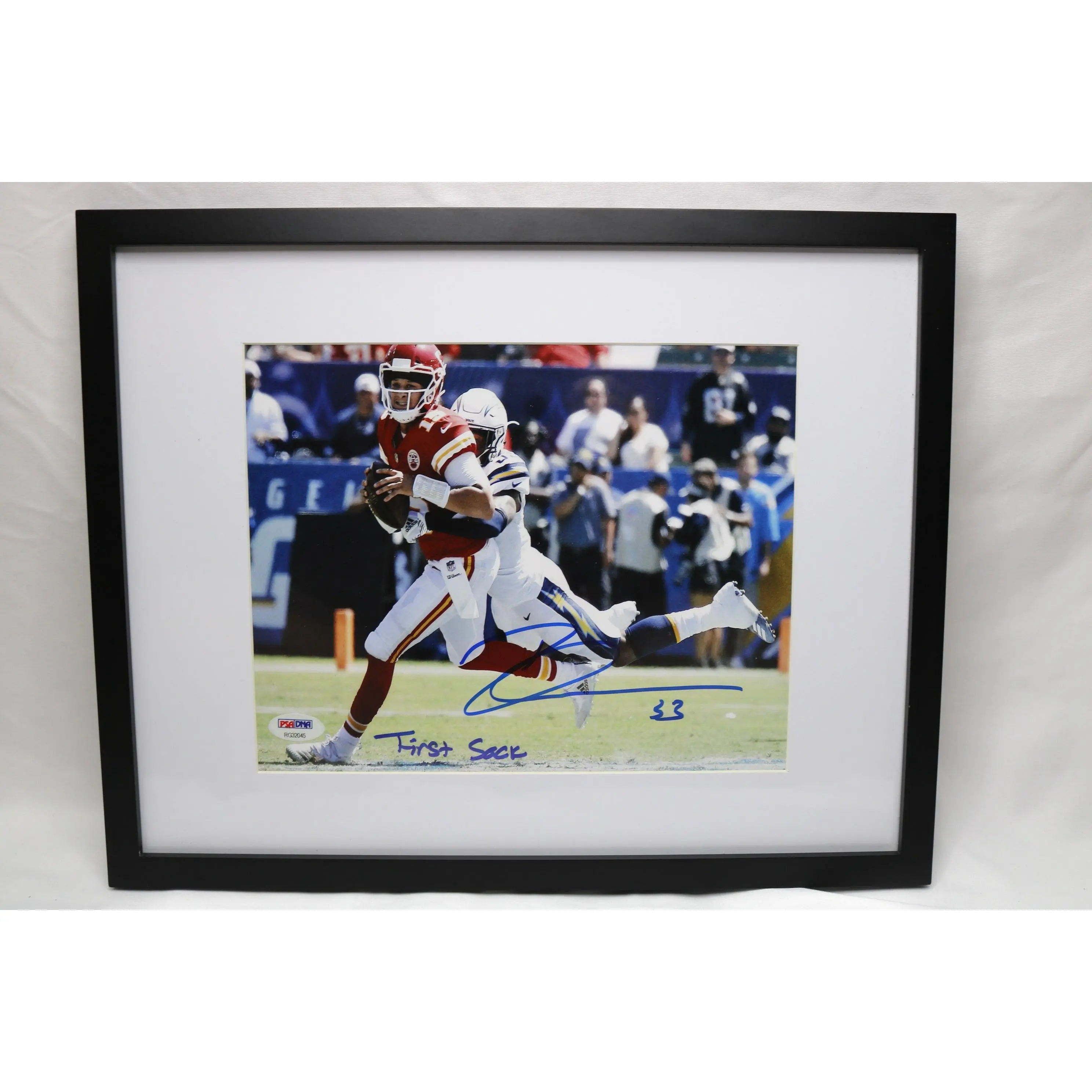 Autographed NFL Los Angeles Chargers Framed 8x10 Photo - Derwin James - (PSA)
