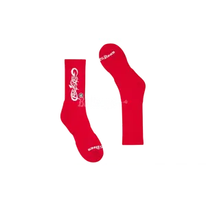 Godspeed New Age Logo Red Socks
