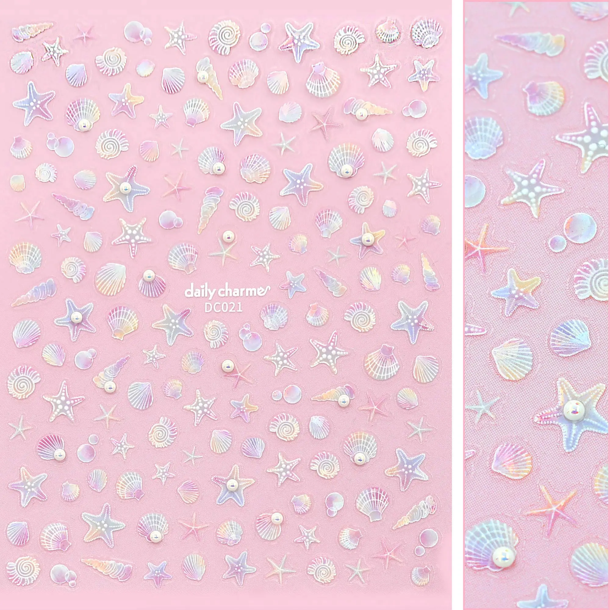 Bejeweled Nail Art Sticker / Seashell Dreams