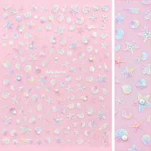 Bejeweled Nail Art Sticker / Seashell Dreams