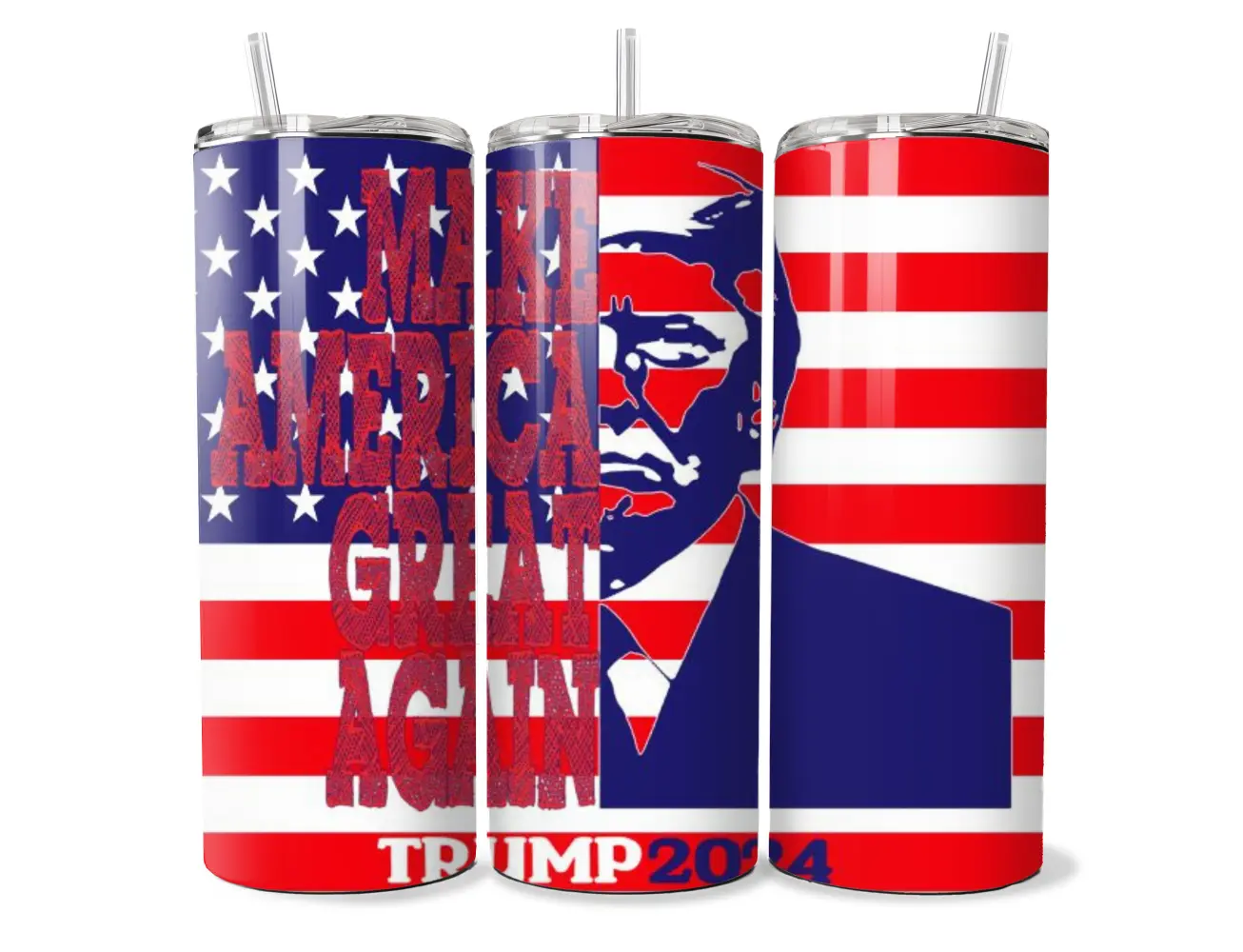Make America Great Again - Trump 2024 20 oz Insulated Tumbler - Stainless Steel, Hot & Cold Drinks, Spill-Proof Design Drinkware | Kulture Kreationz