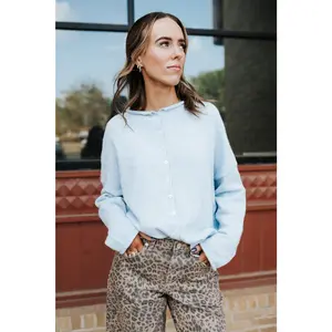 Sky Blue Lightweight Cardigan TBW237