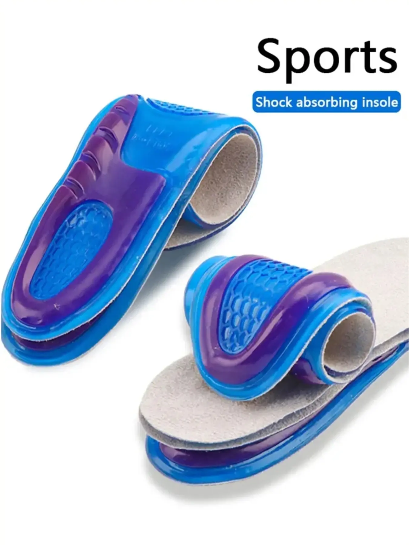 Comfort Gel Shoe Inserts, Arch Support Massage Orthotic Insoles, Adjustable Sport Cushions, Non-Slip Silicone, Breathable Thick Pads for Men and Women, Plantar Fasciitis Insoles, Soft Cushioned Insoles, Sports Insoles, Comfy Insole