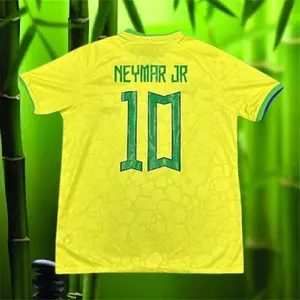 2022 Home Retro Neymar 10 Short Sleeve Soccer Jersey