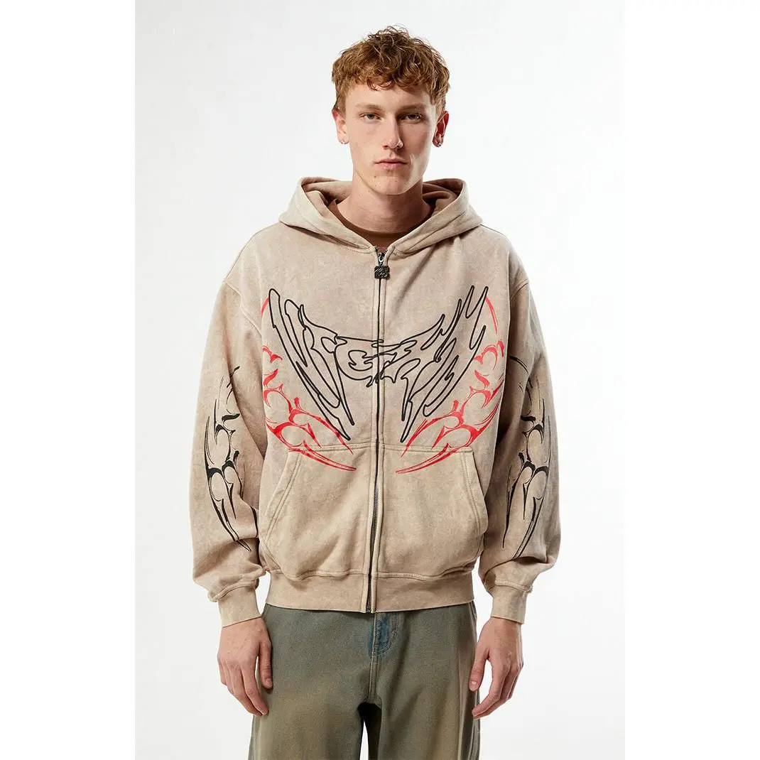 Nightlab Men's Night Moon Full Zip Hoodie