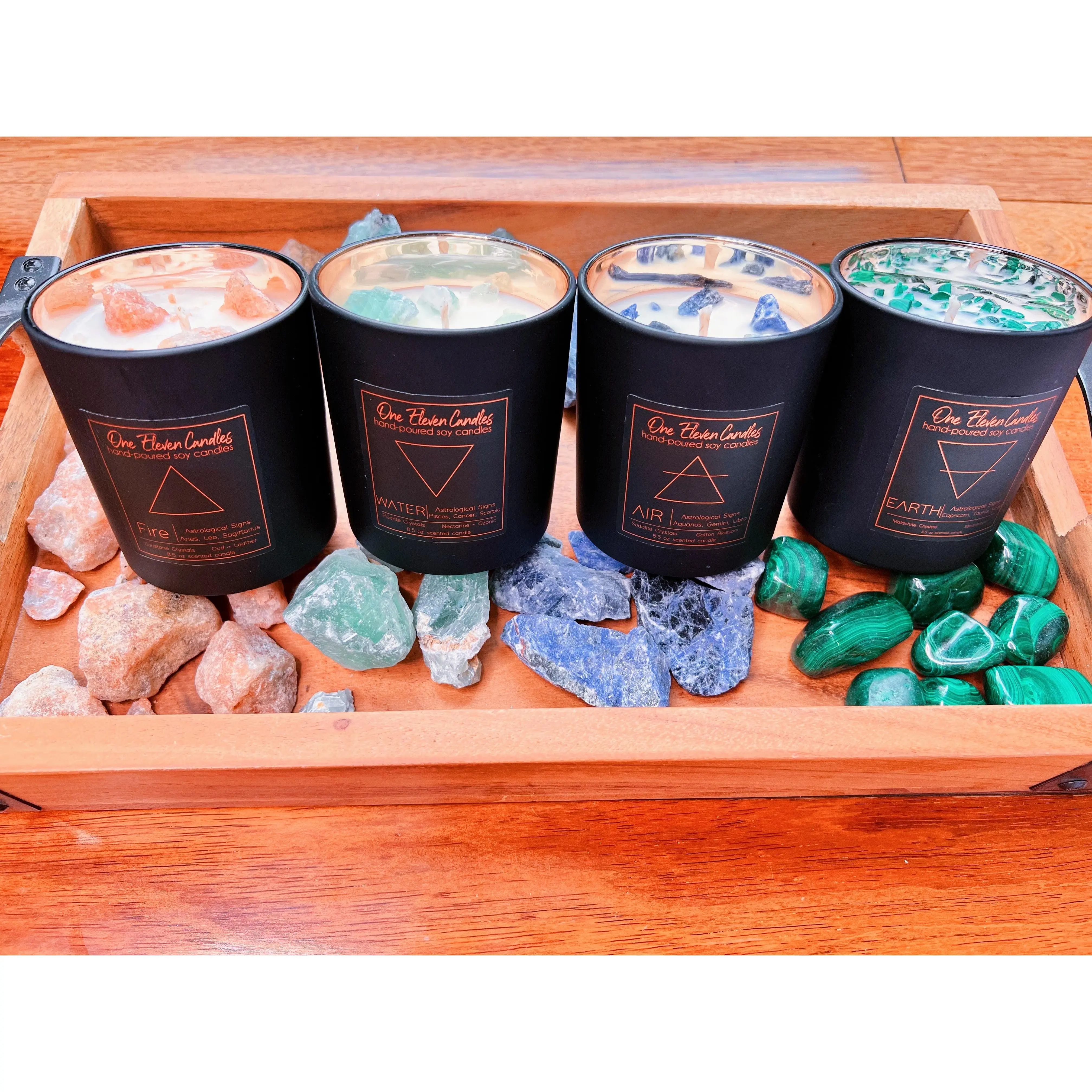 Earth, Air, Fire, Water - Elements Candle Bundle