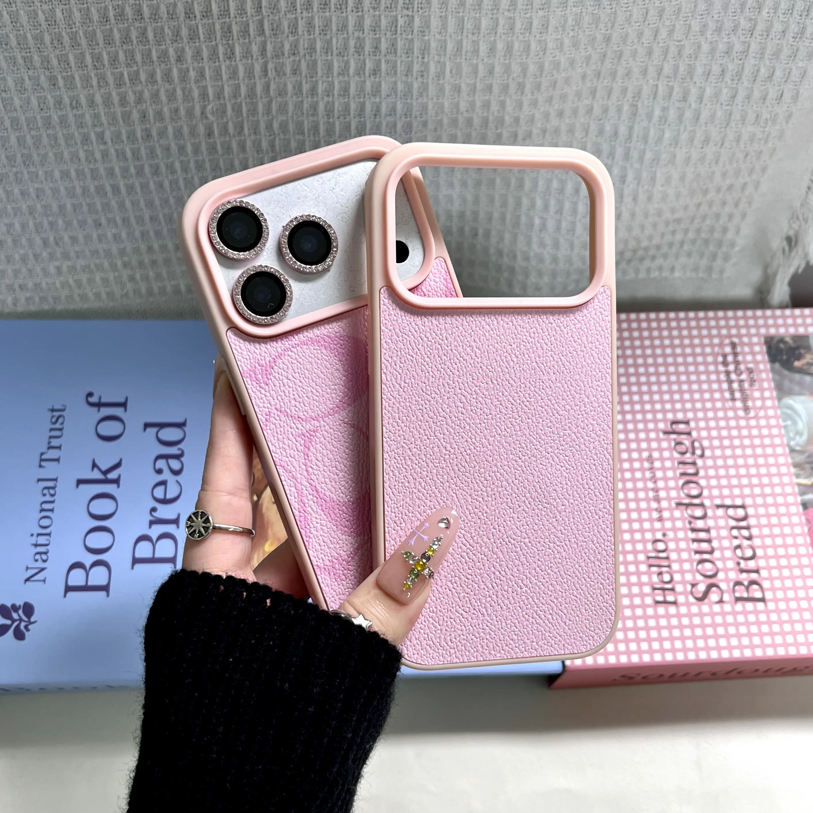 Compatible with iPhone 17, 16, 15, 14, 13, and Pro Max—one premium leather-textured phone case; leather phone cases for iPhone 16 Plus and 15 Plus, suitable for both men and women, shock-resistant phone cases, the perfect gift,